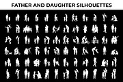 Silhouette of Father and Daughter, an Object Graphic by nandinigraphics (Thumbnail 2 of 3)