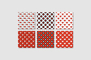 Hearts (v.2) - 30 Seamless Patterns, a Pattern Graphic by Tustan (Thumbnail 5 of 6)
