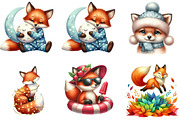 Cute Fox Sublimation Clipart, an Illustration by DreamArtGraphic (Thumbnail 3 of 5)