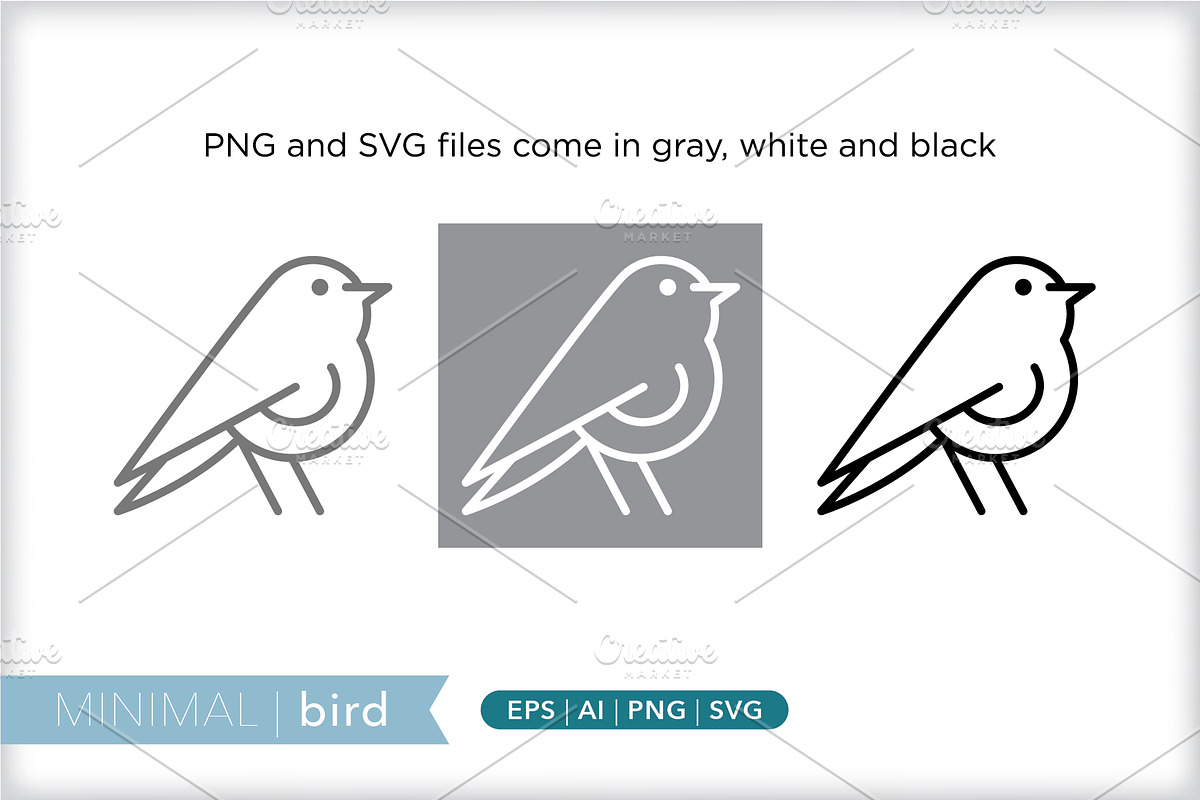 Minimal bird icons, an Outline Icon by Picture Window (Photo 2 of 5)