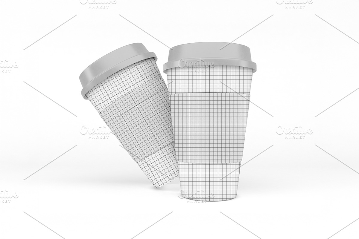 Coffee Cups Mockup, a Cups & Container Mockup by Qaleb Studio (Photo 1 of 2)
