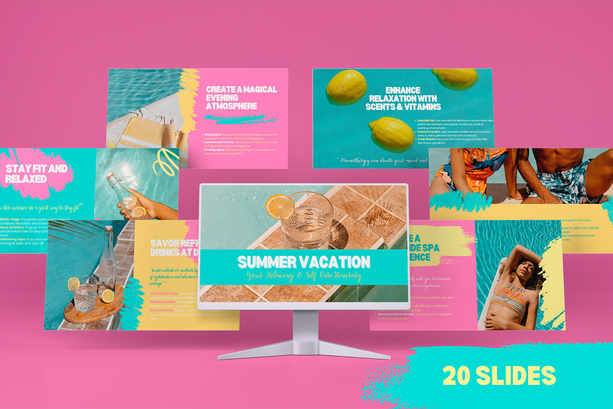 Colorful Pastel Summer Presentation, a Presentation Template by PaolaroiDesign (Photo 3 of 6)