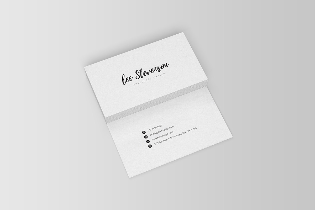 Freelancer Business Card III, a Business Card Template by blooon (Photo 5 of 5)