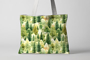 Watercolor Forest Seamless Patterns, a Texture Illustration by PassionPNGcreation (Thumbnail 2 of 3)