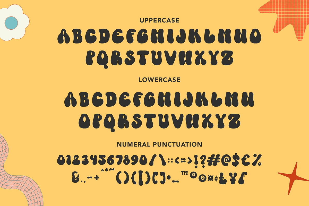 Eleven Planet - Groovy Font, a Font by Arendxstudio (Photo 9 of 10)