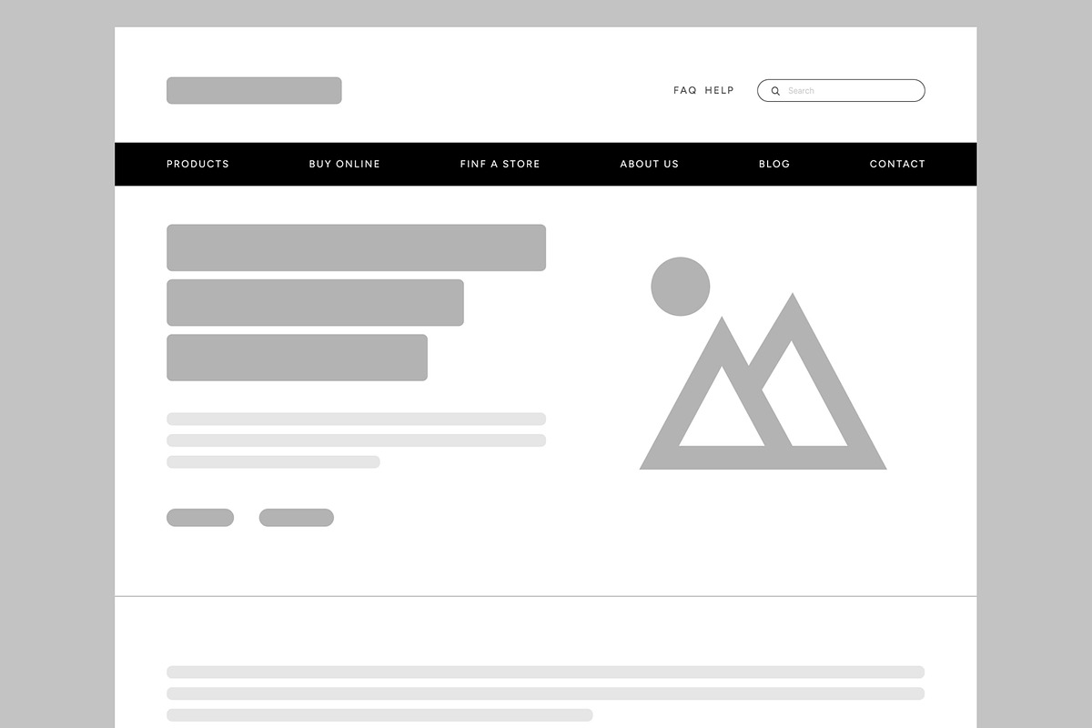 Wireframe Design Template, an UI Kit Template by CreativeShaper (Photo 2 of 5)
