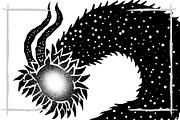 Dragon question mark| T-Shirt design, an Illustration by Design by sebrodbrick (Thumbnail 2 of 2)