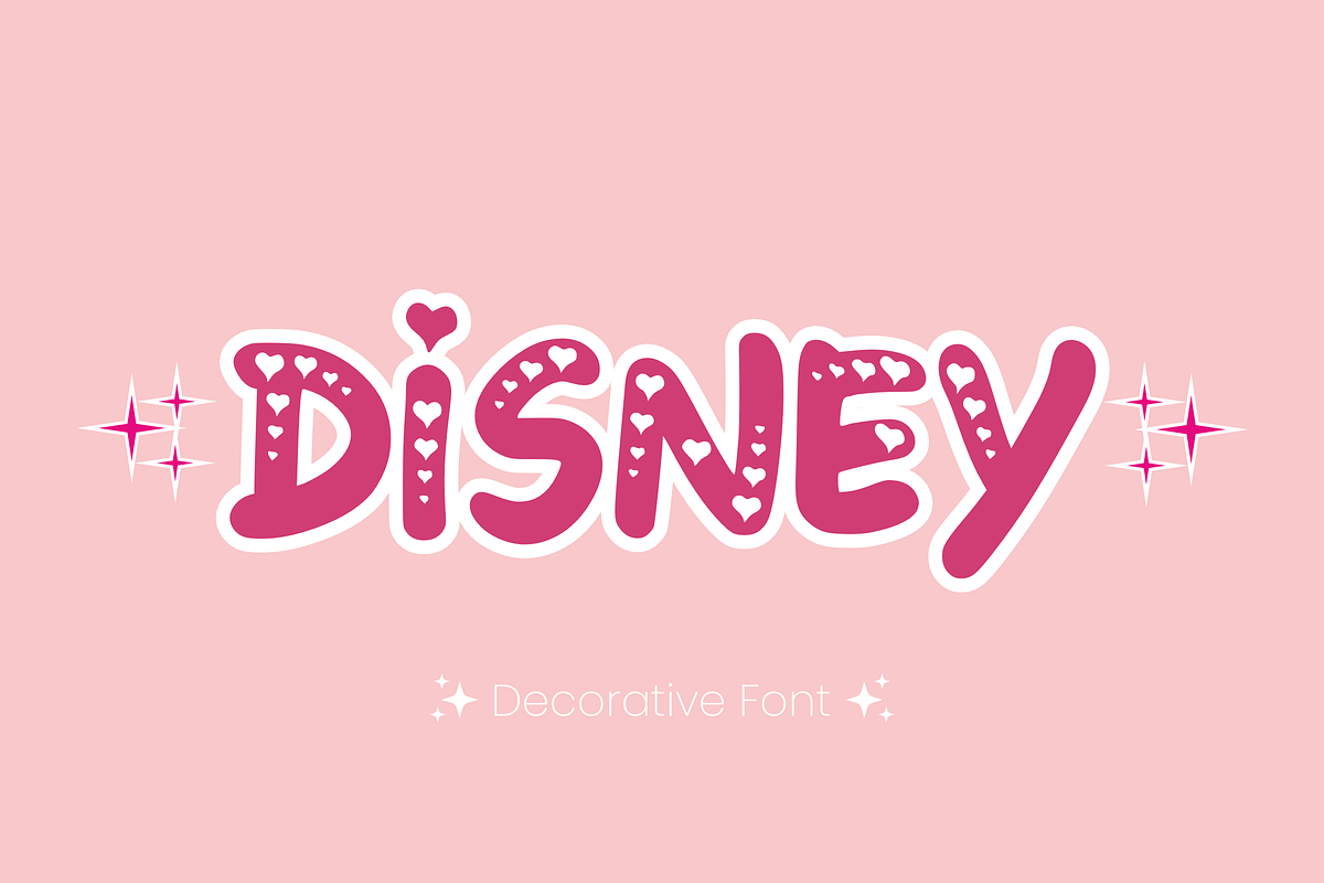 Barbie Princess - Disney Font Types, a Font by KiddoGlyphs Studio (Photo 3 of 3)
