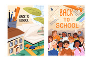 Back to school posters with books, an Education Illustration by PaperTrident (Thumbnail 3 of 3)