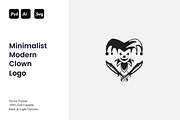 Minimalist Modern Clown Logo, a Branding & Logo Template by Luxury Logos (Thumbnail 1 of 4)