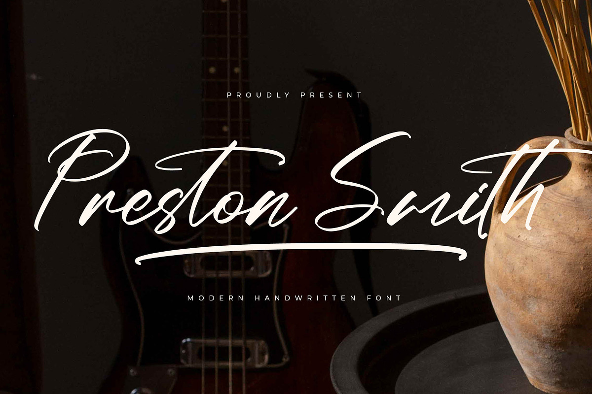 Preston Smith Modern Handwritten, a Script Font by Letterena Studios Script (Photo 1 of 15)