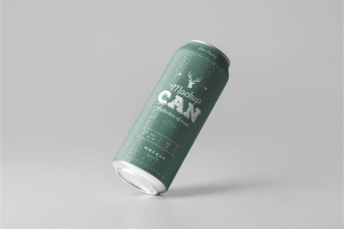 Soda Can Mockup Set, an Advertising Mockup by DesignRushMarket (Photo 4 of 14)