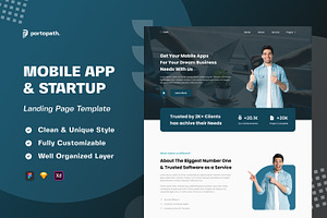 Landing Page Mobile App Start-up