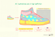 forty-sneaker-illustrations, a Sport Illustration by Peg Design (Thumbnail 4 of 14)