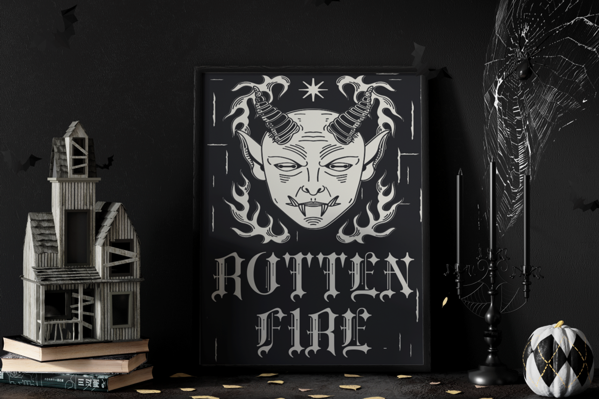 Cradle Dust Black Letter Font, a Font by PutraCetol Studio (Photo 2 of 5)