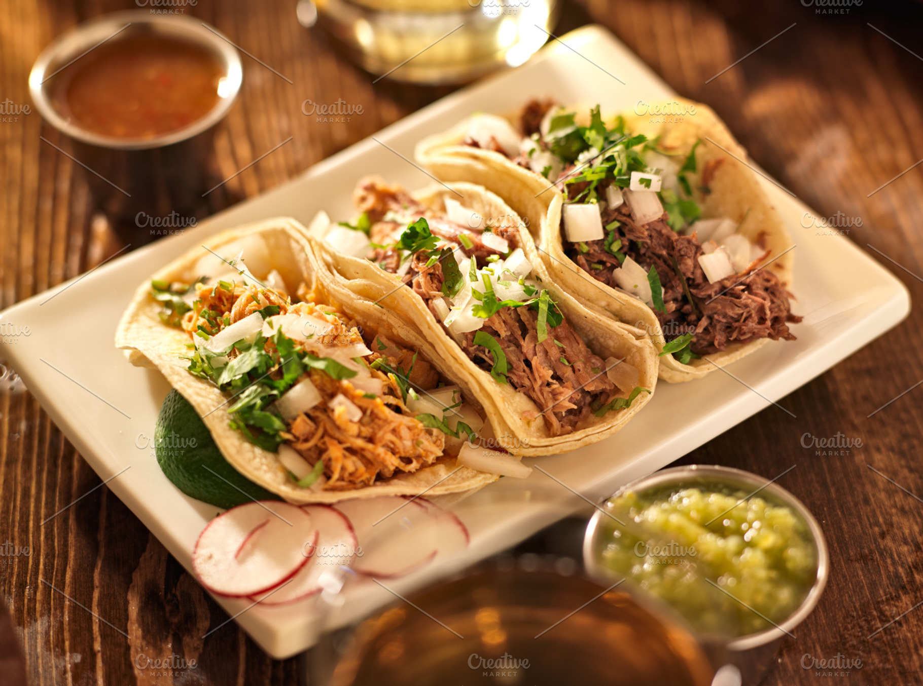 Authentic mexican tacos stock photo containing taco and mexican culture, a Food & Drink Photo by RezArt