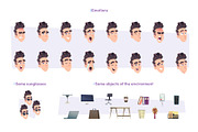 %SALE% -Cheerful Guy Creation Kit, an Object Graphic by VectorVision (Thumbnail 7 of 9)