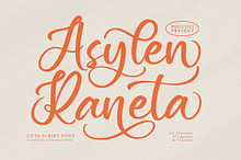 Asylen Raneta Cute Script Font