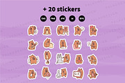 Capybara Art Illustration Pack, an Animal Illustration by Palau (Thumbnail 10 of 10)