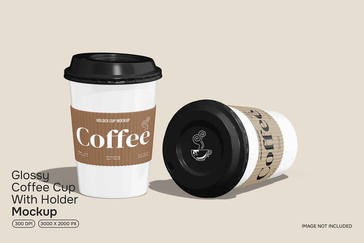 Coffee Cup With Holder Mockup, a Cups & Container Mockup by Permadi Creative