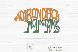 Adirondack Mountains in a bear shape