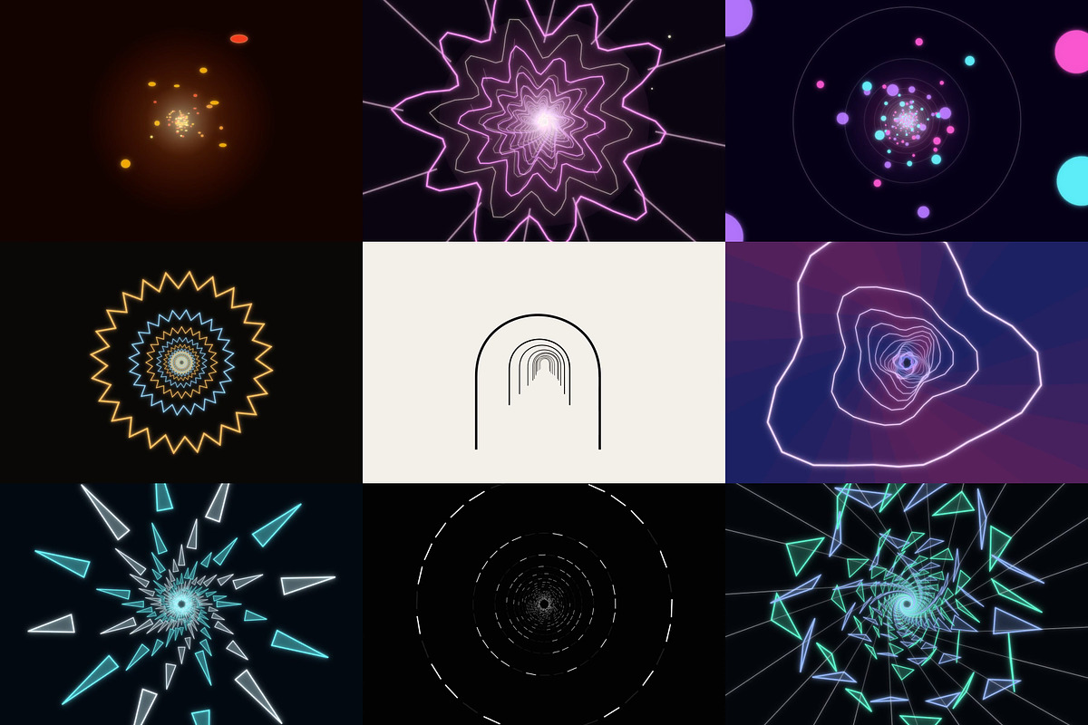 Tunnel Vjloops for Video Cutter, a Wallpaper Graphic by cheapmotiongraphics (Photo 5 of 7)