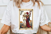 Skeleton Lovers Tarot Aesthetic PNG, an Illustration by SinaCreation (Thumbnail 2 of 5)