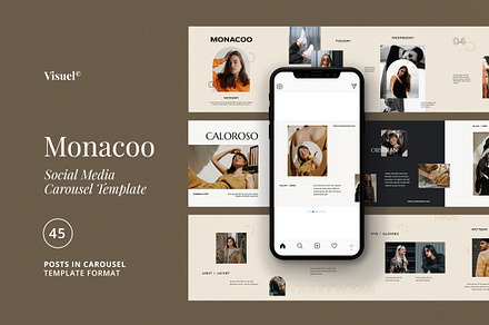Monacoo - Carousel Post Template, a Social Media Template by Visuel Colonie®