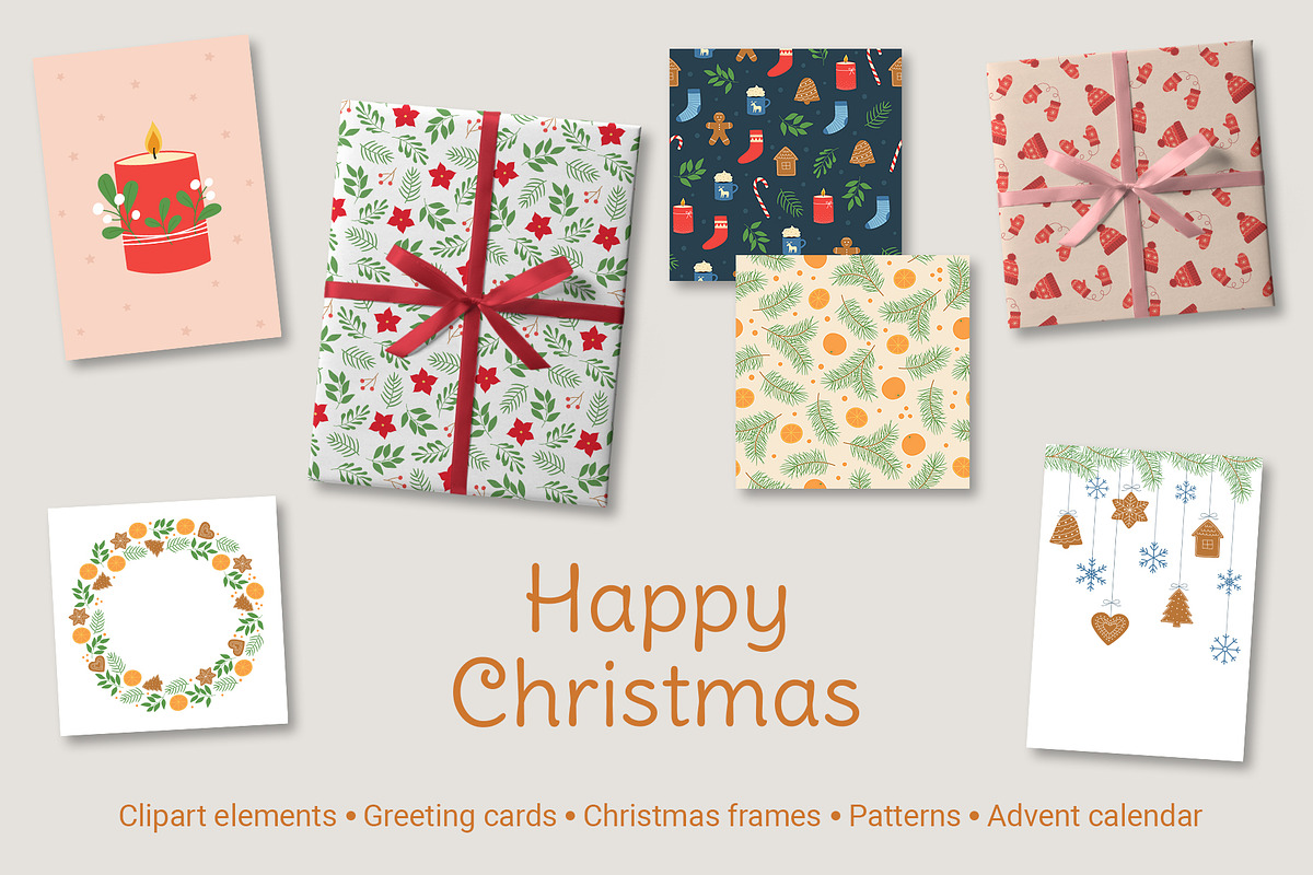 Happy Christmas Collection. Part 2, a Decorative Illustration by yarynabo (Photo 1 of 11)
