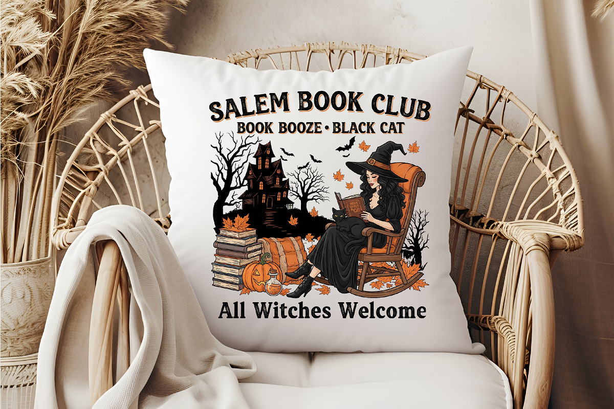 Halloween Fall Witch Salem Book Club, an Illustration by DreamCafeArt (Photo 6 of 7)