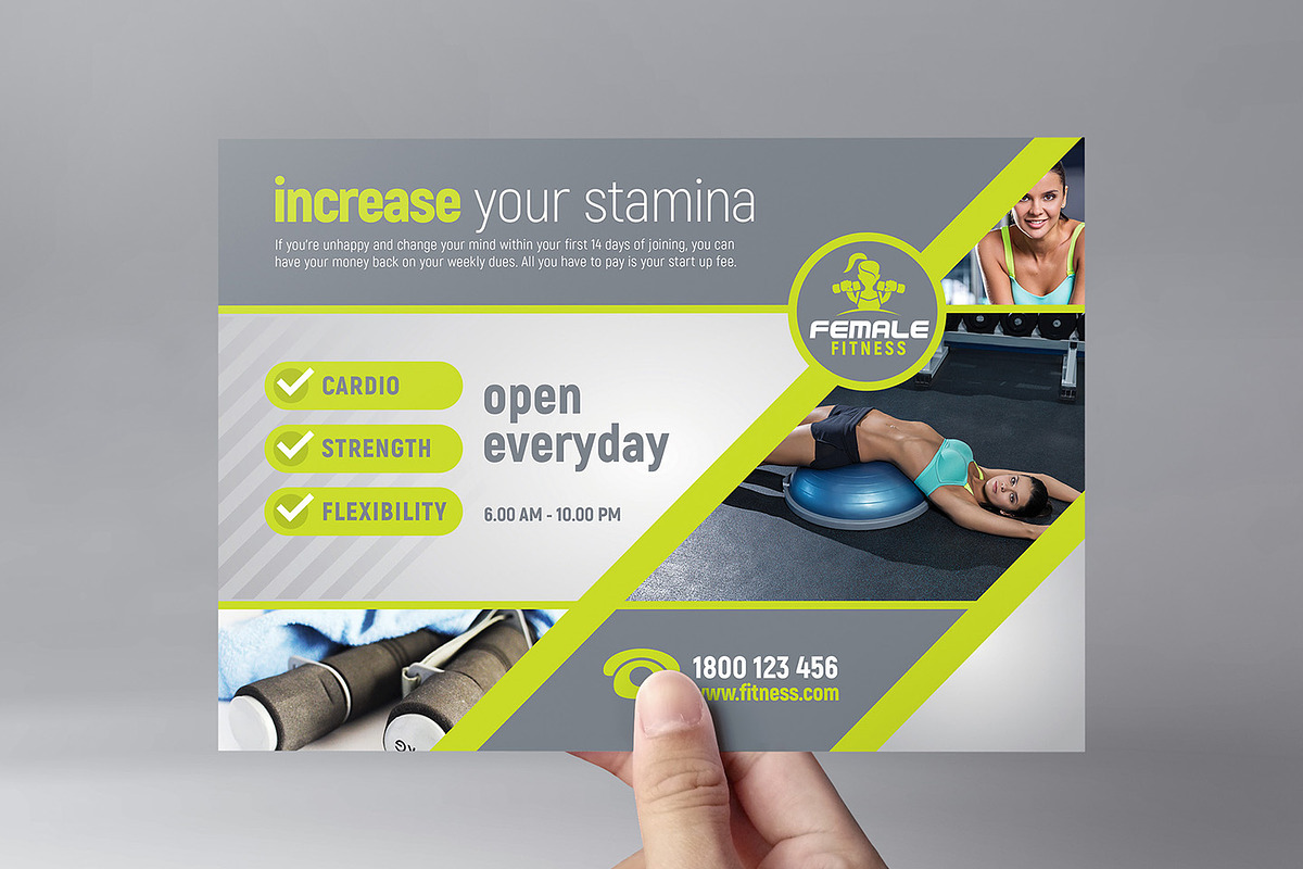 Female Fitness Templates Pack, a Brochure Template by BrandPacks (Photo 3 of 12)