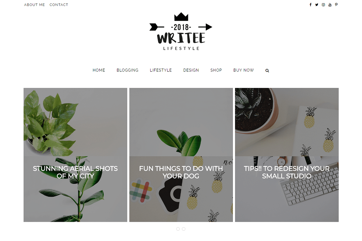 Writee Pro WordPress Blog Theme, a WordPress Template by Scissor Themes