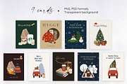 Cozy Christmas. Flat illustrations, a Seasonal Illustration by OZartRoom (Thumbnail 7 of 12)