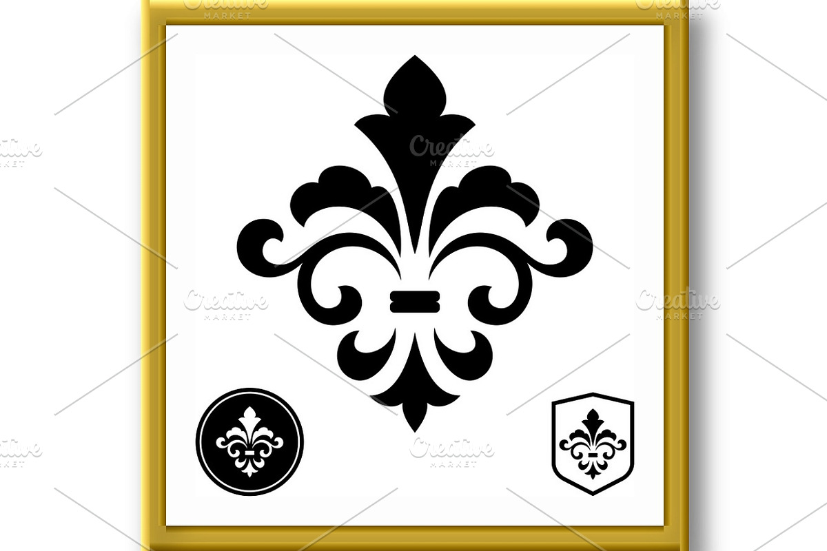 Black royal lily on a white, a Duotone Icon by RODINA (Photo 2 of 3)