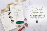 Lavish Greenery Wedding Suite, an Invitation Template by BlueRobinDesignShop (Thumbnail 1 of 5)