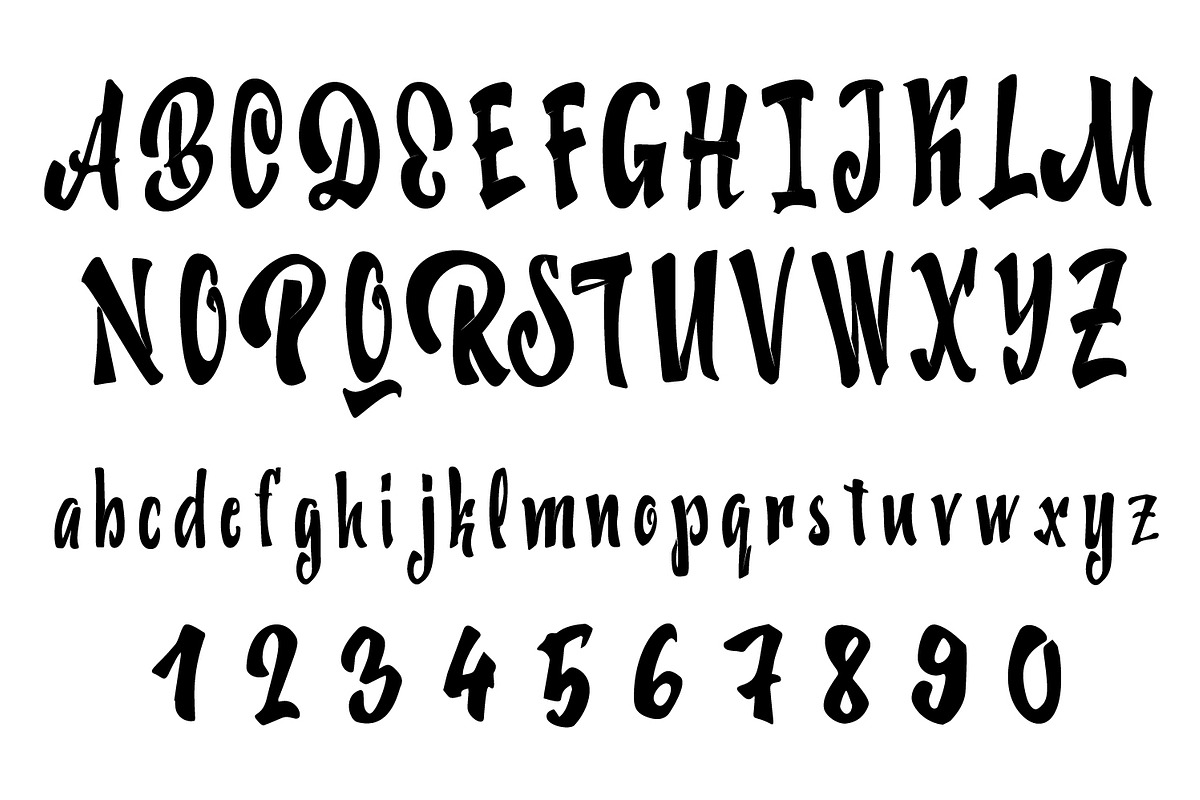 60% discount Font Brush preview 3