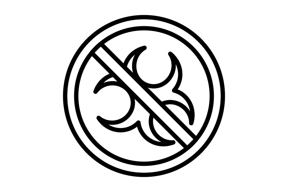 Biohazard Line Icon, an Icon by Pexelpy