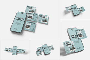 Social Media Mockup, a Product Mockup by Indah
