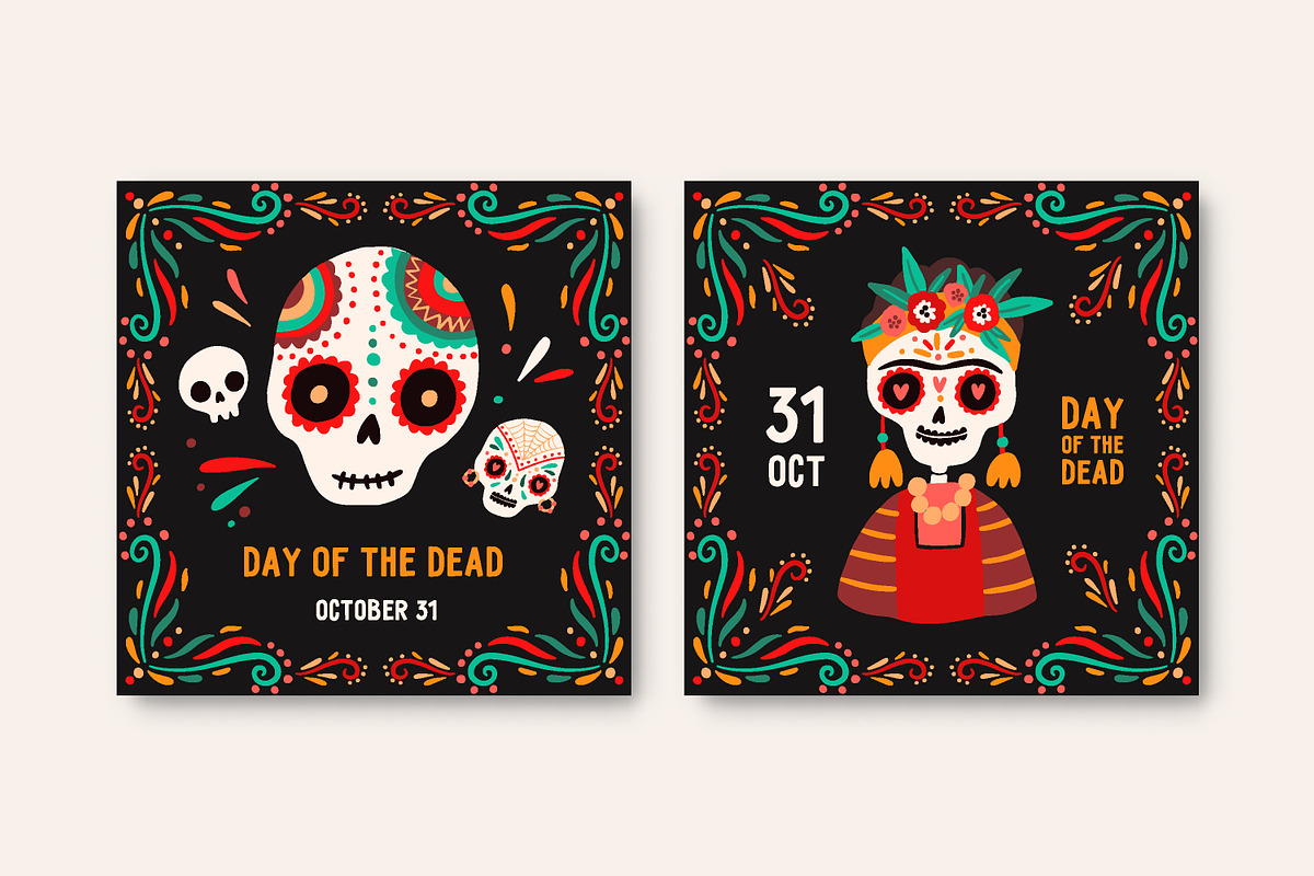 Day of the dead bundle, a Seasonal Illustration by Good Studio (Photo 6 of 13)