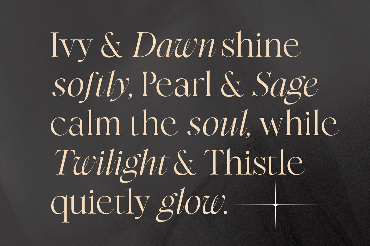 Perfect Harmony - Aesthetic Serif, a Serif Font by Sarid Ezra (Photo 3 of 9)