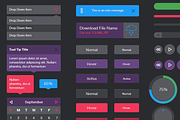 Flat UI Web Kit, an UI Kit Template by ChrisFarina (Thumbnail 2 of 4)