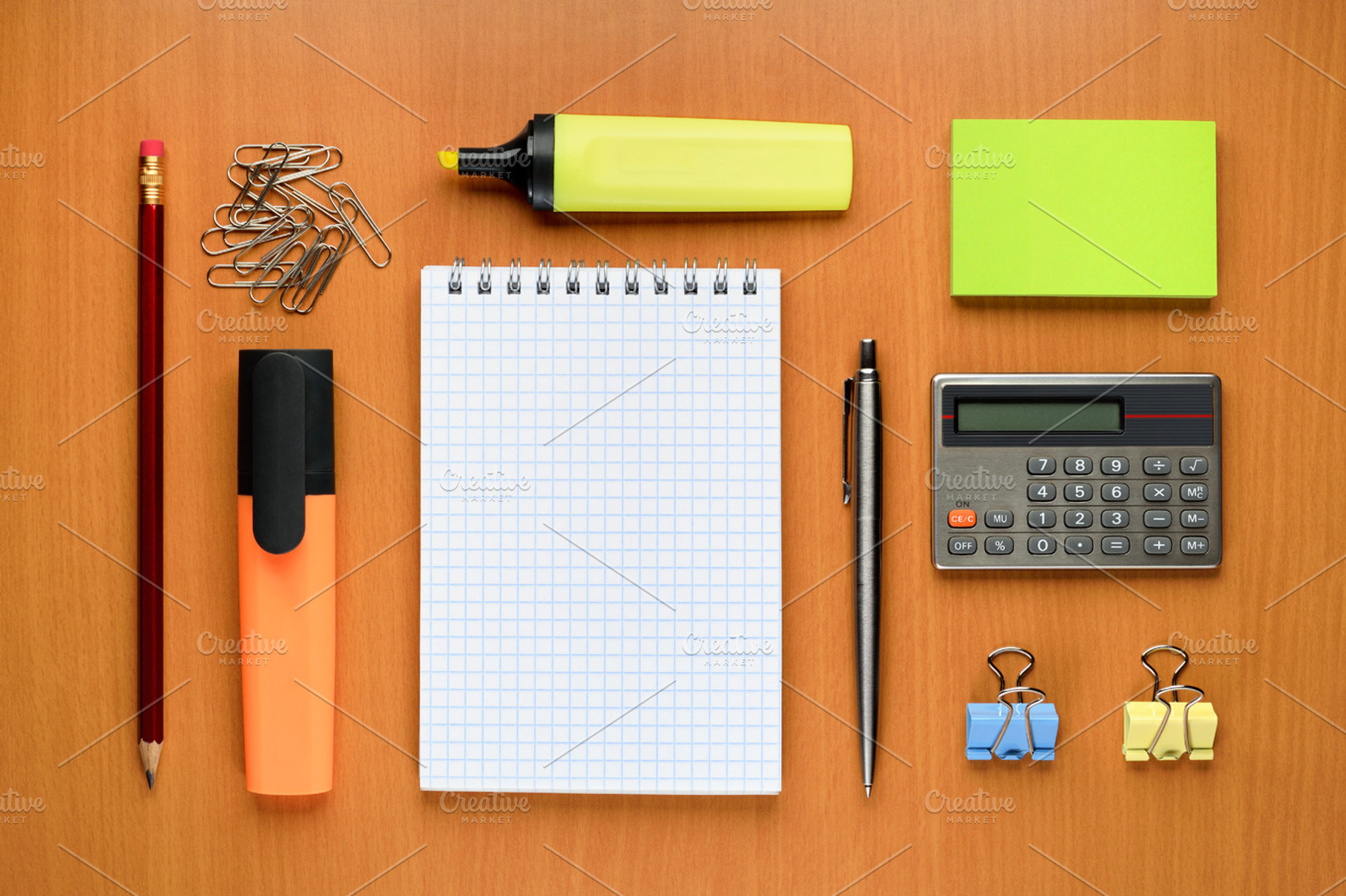 Office Supplies Featuring Office Supplies And Table
