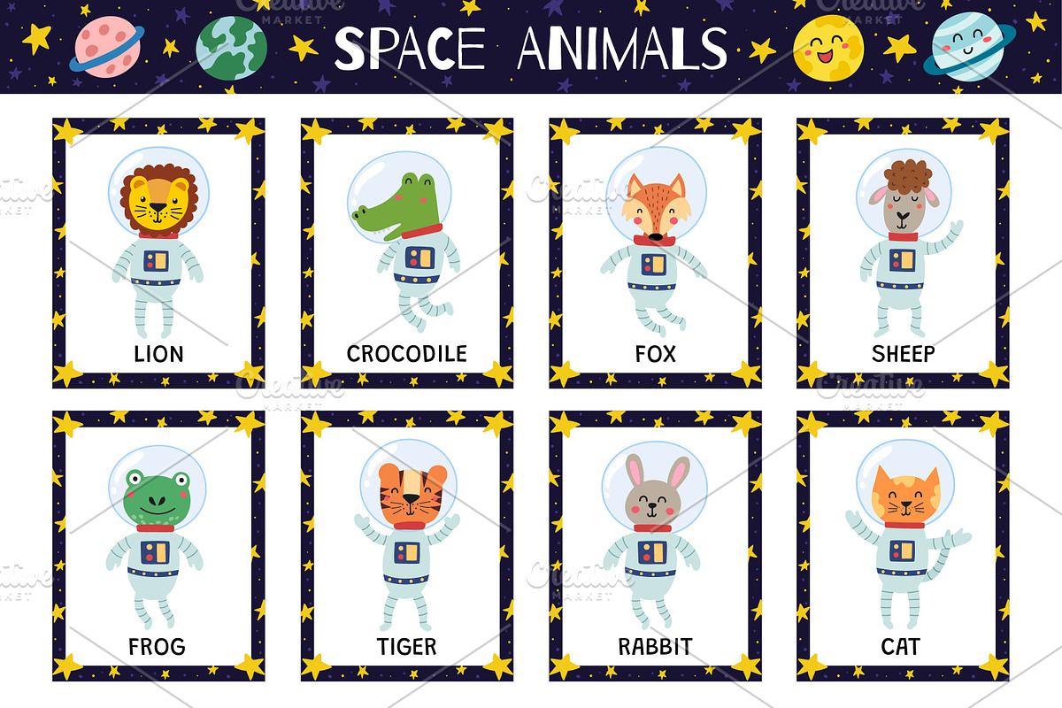 Flashcards for Kids Bundle: 570 in 1, an Education Illustration by Gulnara Sabirova (Photo 11 of 48)