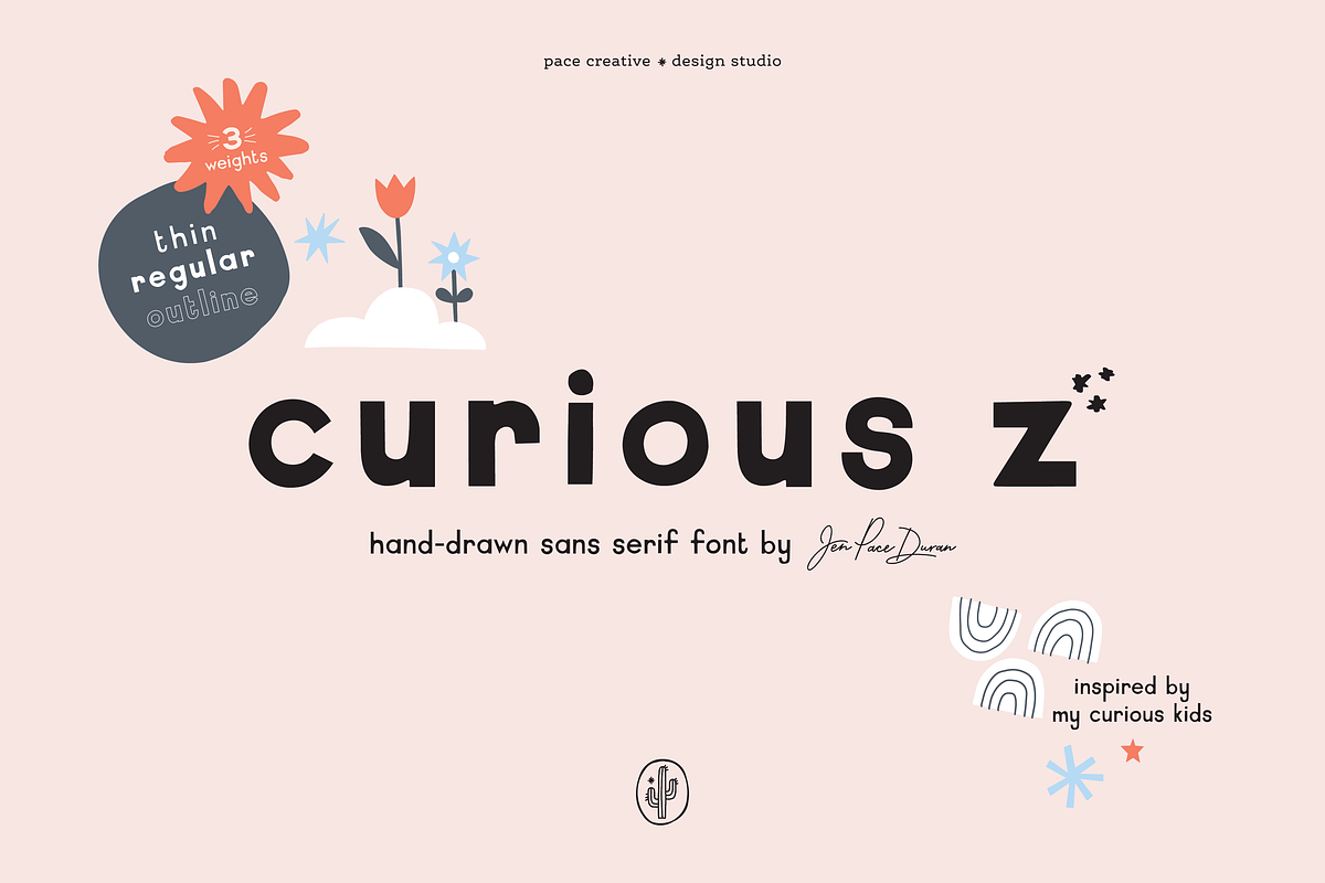 Curious Z: A Hand-Drawn Font, a Handwritten Font by Pace Creative Design (Photo 1 of 10)