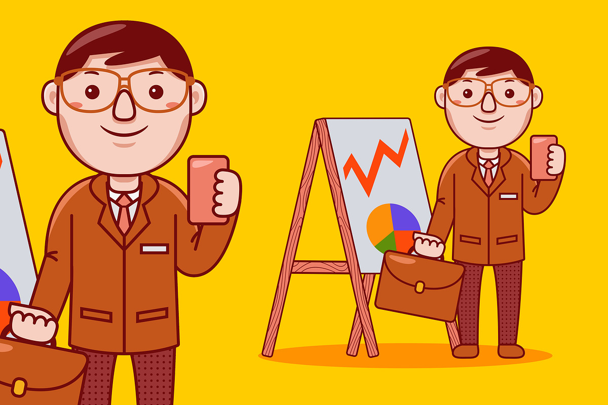 Man Lawyer Profession Cartoon Vector, a Person Illustration by MEDZ (Photo 2 of 3)