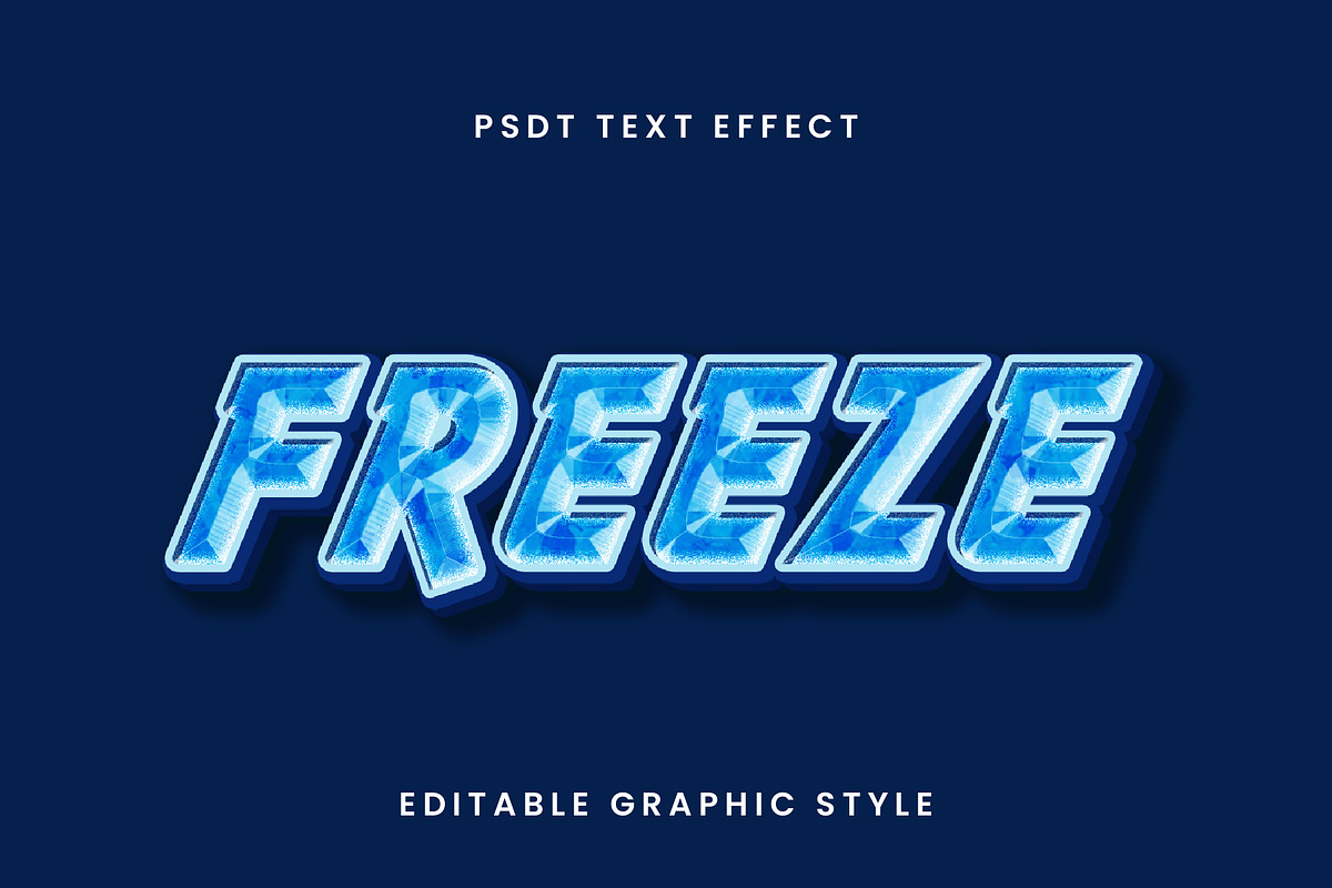Freeze Crystal Ice Text Effect