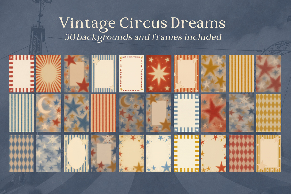 The Soft Focus Circus Backgrounds, a Background Graphic by Paper Flowers Studio (Photo 6 of 7)