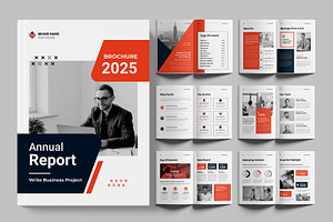 Annual Report Template, a Brochure Template by ContestDesign