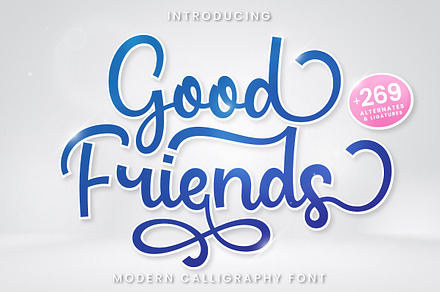 Good Friends - A Modern Bold Script