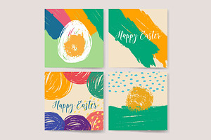 Hand drawn Happy Easter design